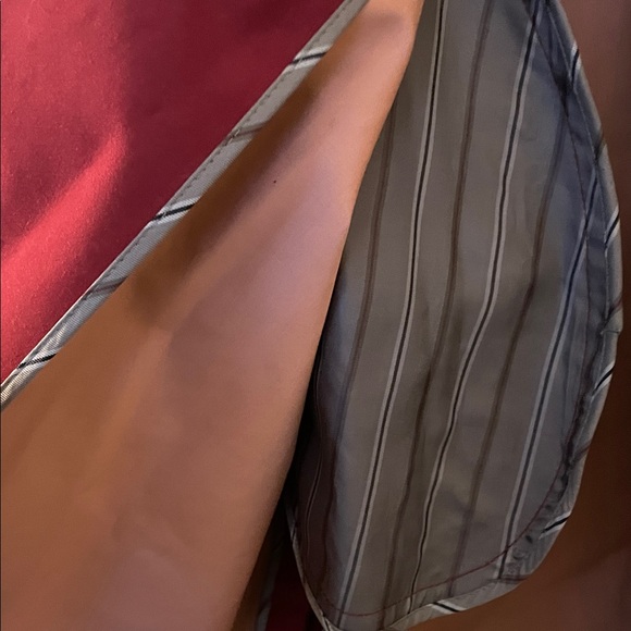 Brooks Brothers Women's Deep Red Trench Coat - Picture 9 of 10